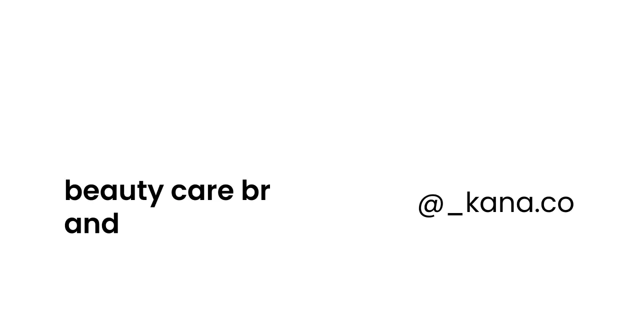 Thẻ tiêu đề thương hiệu chăm sóc sắc đẹp màu trắng