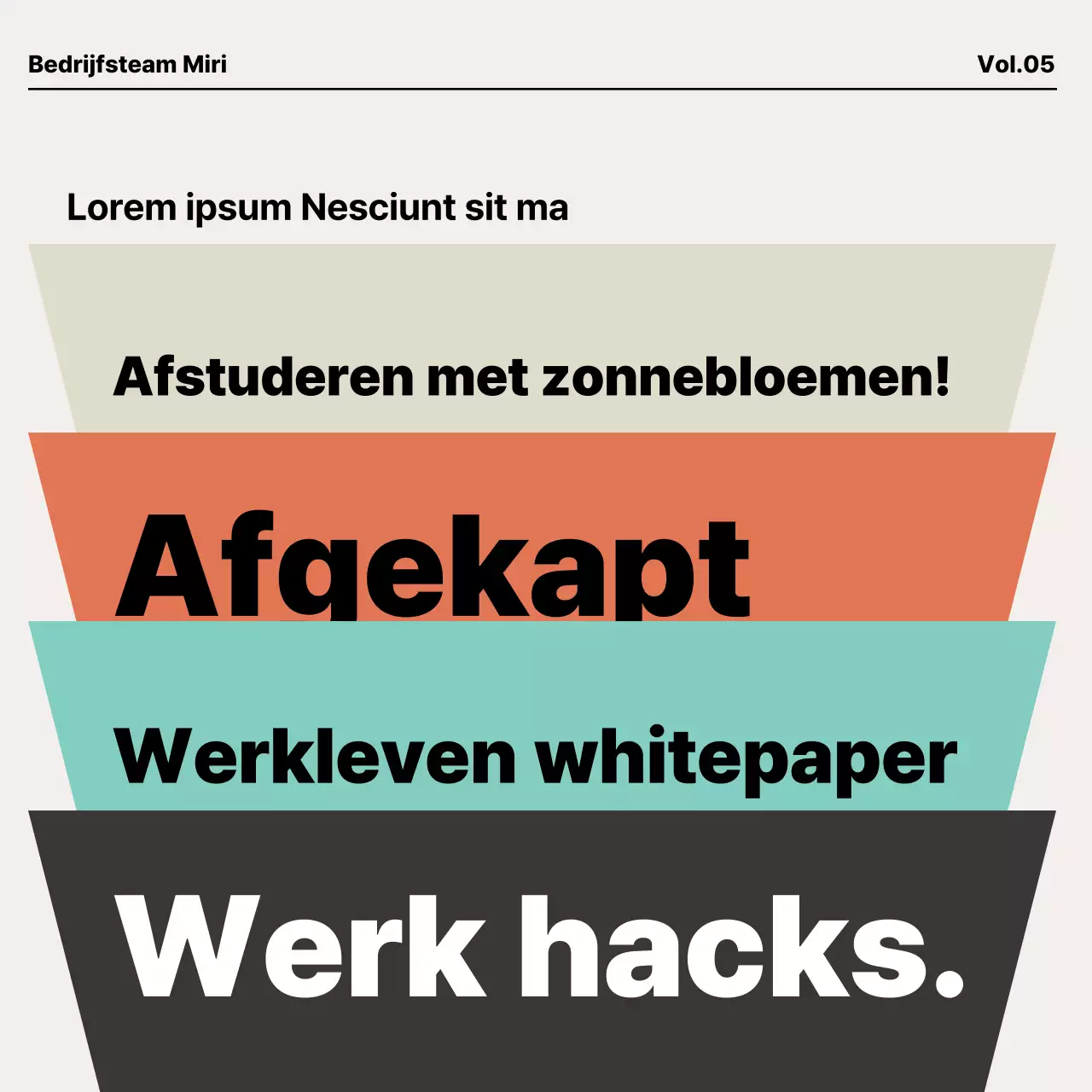 Modern introductiemateriaal voor nieuwe werknemers in oranje en mintgroen