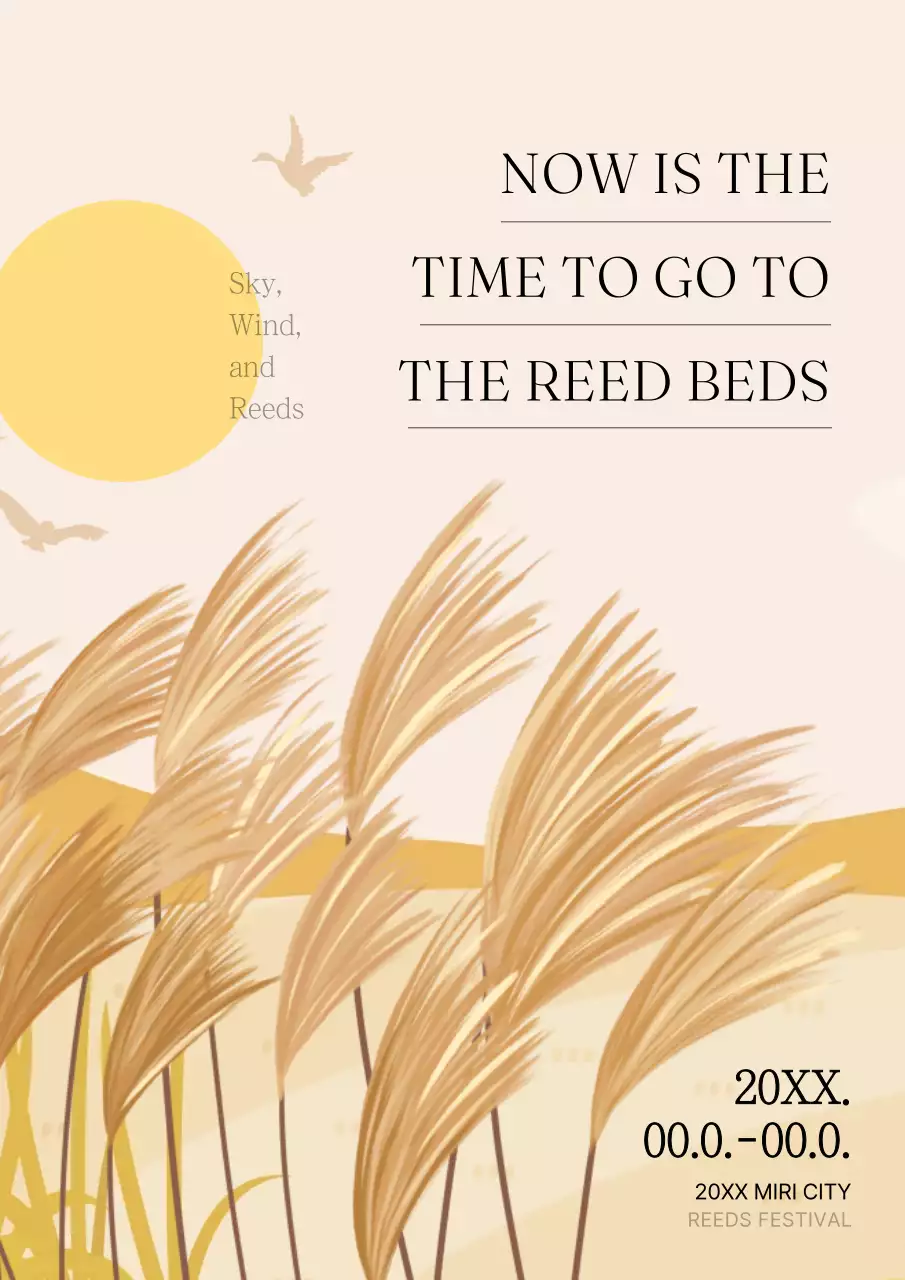 Beige Rustic Festival Promotion Poster