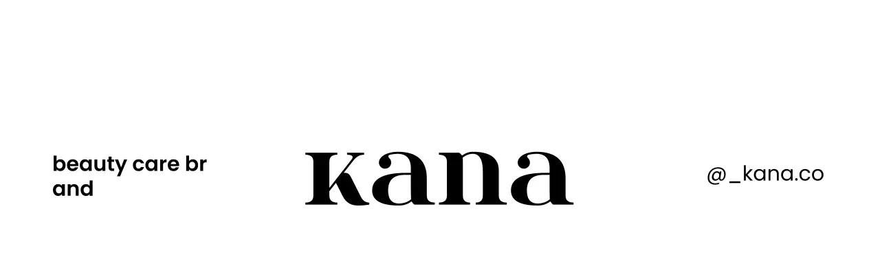 A white header tag for a beauty care brand.