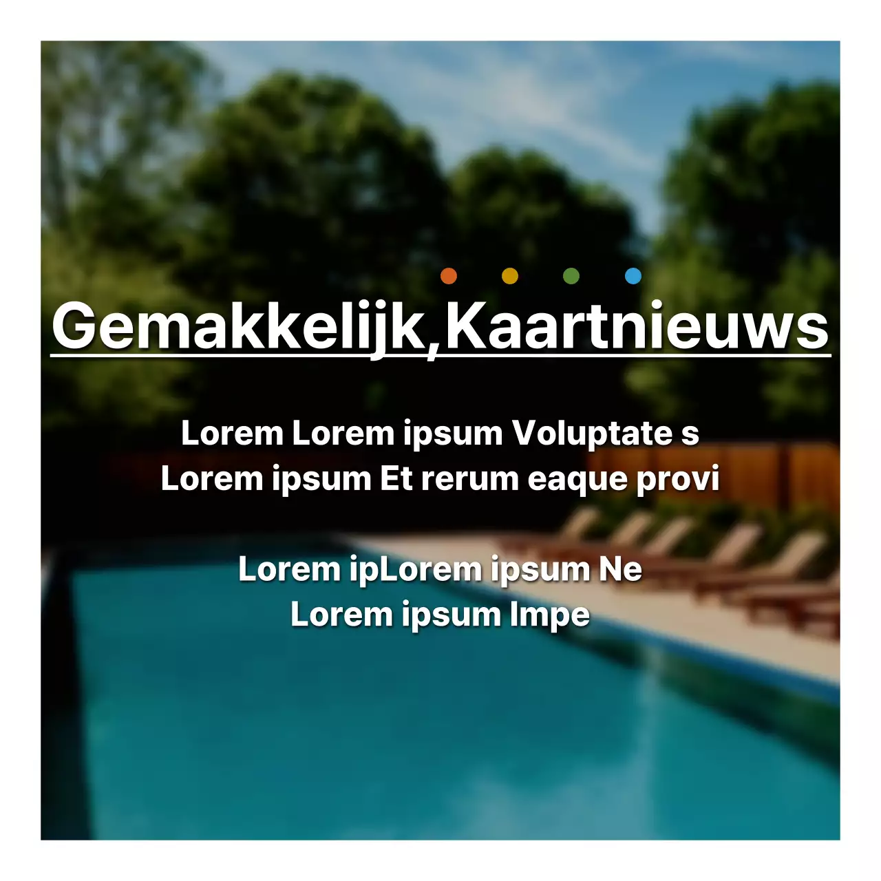 Een fotogerichte prospectus met een knal lichtblauw