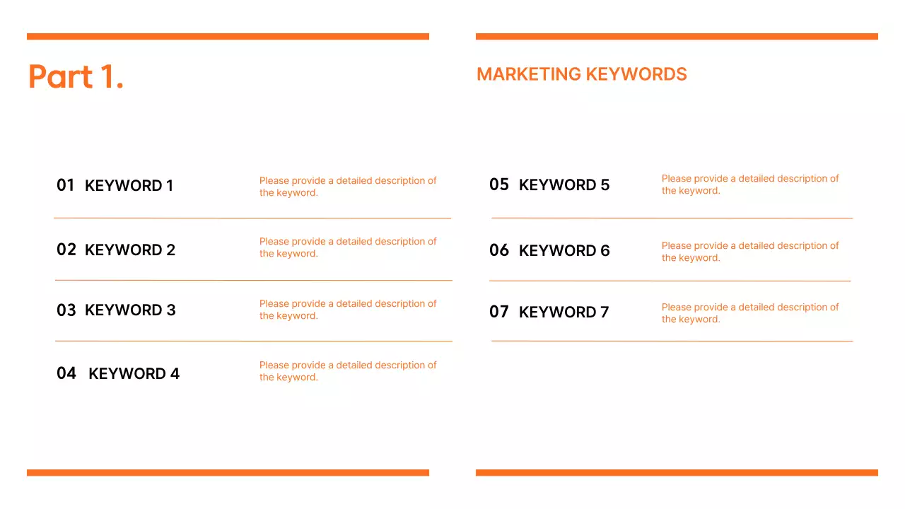 Orange Modern Marketing Report Presentation