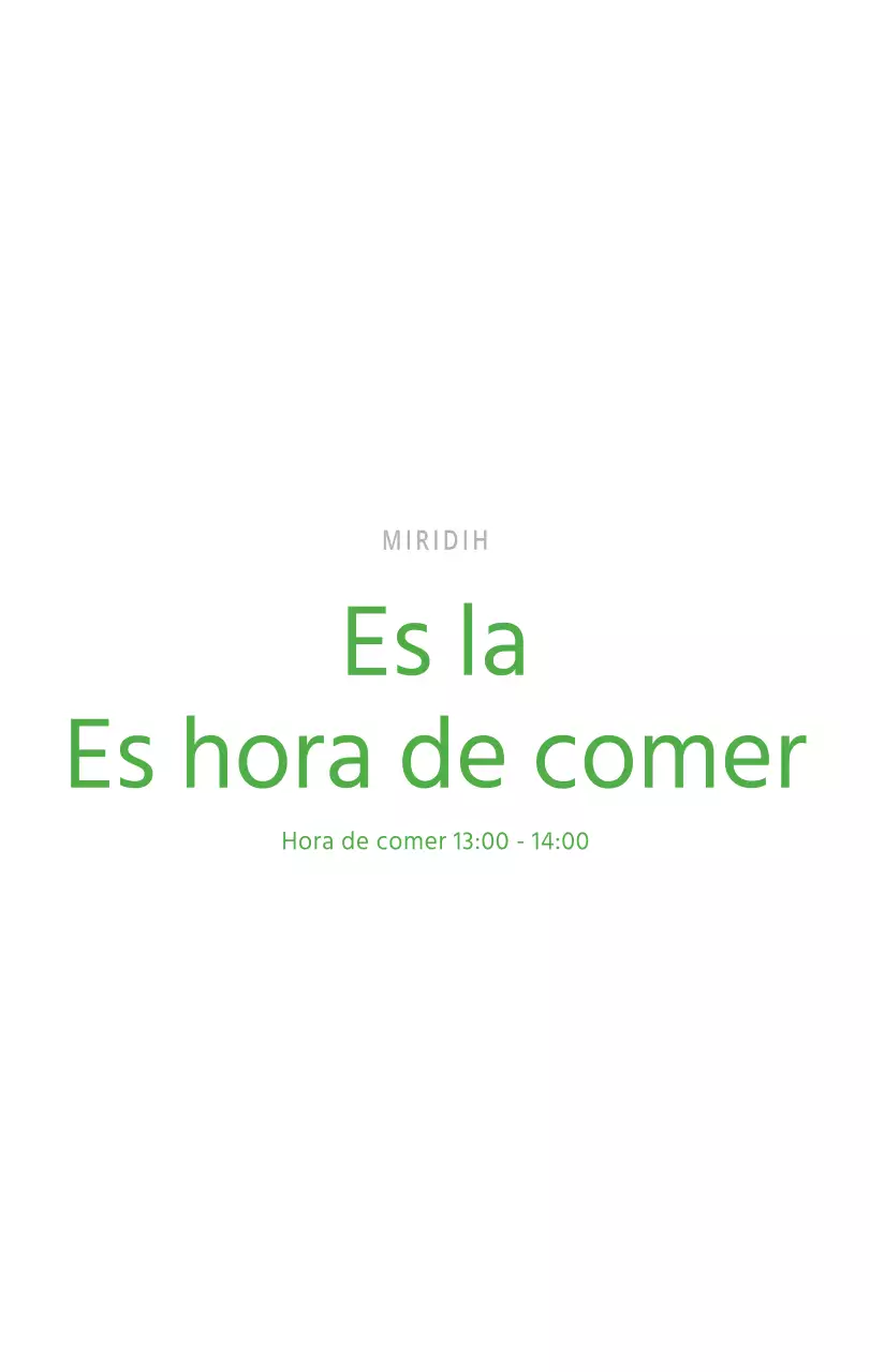 Bonito calendario de sobremesa ilustrado de temática familiar en color verde