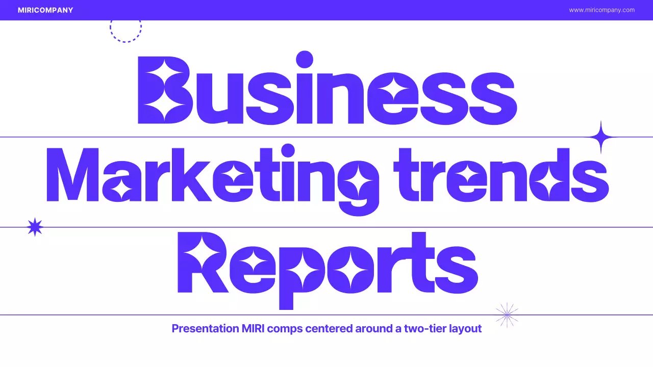 Blue Trendy Business Report Presentation