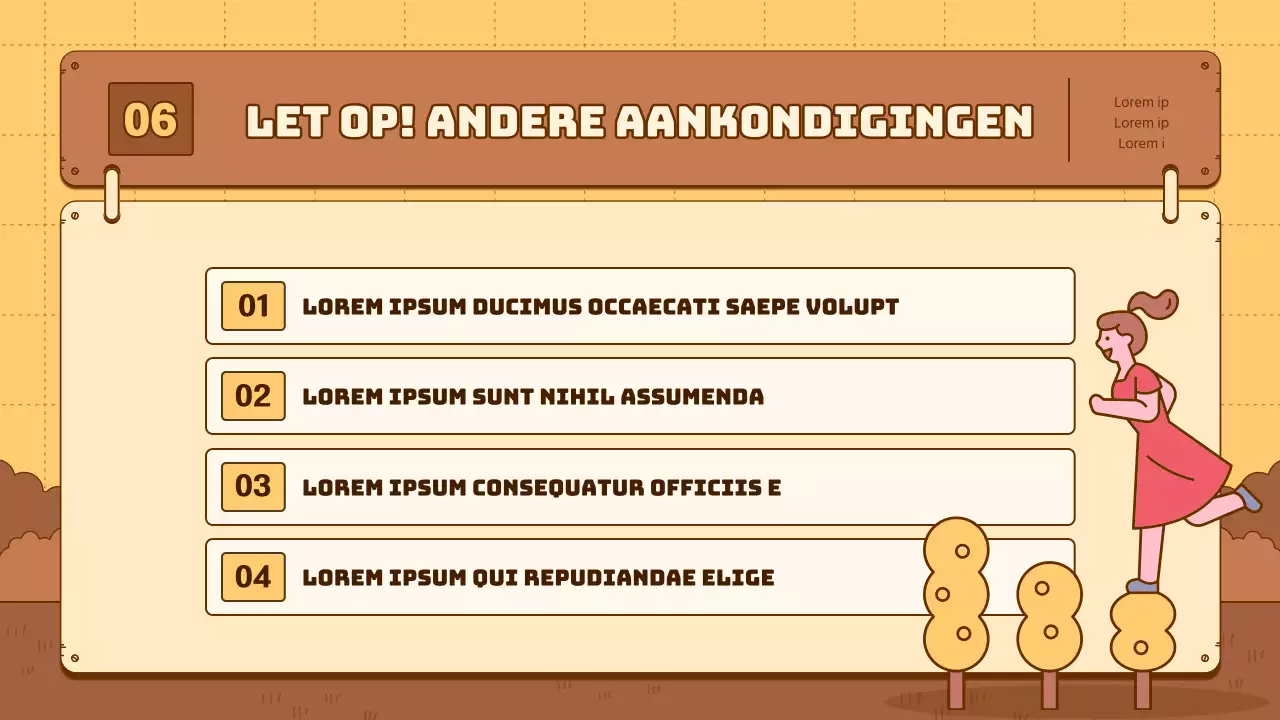 Een eenvoudige geelbruine nieuwsbriefgids voor cultureel toerisme