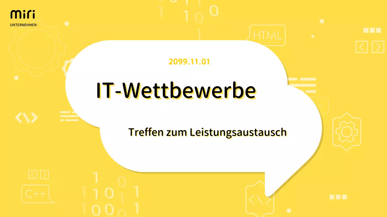 Einfacher IT-Scorecard-Bericht mit gelbem Hintergrund