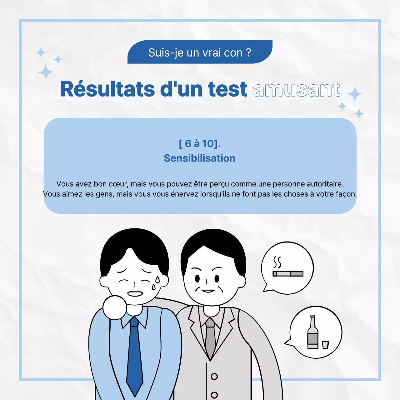 Une enquête kitsch, bleue et blanche, sur le thème de la gaffe