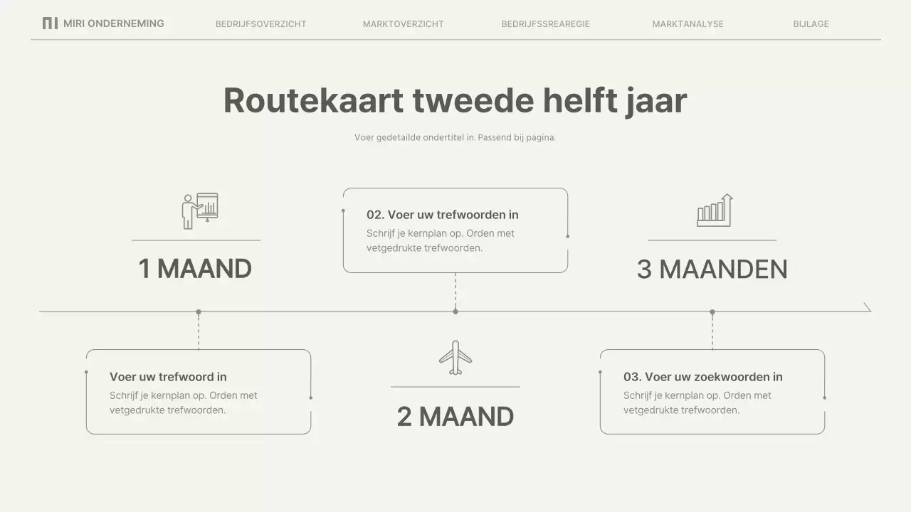 Eenvoudige zakelijke rapporten in beige