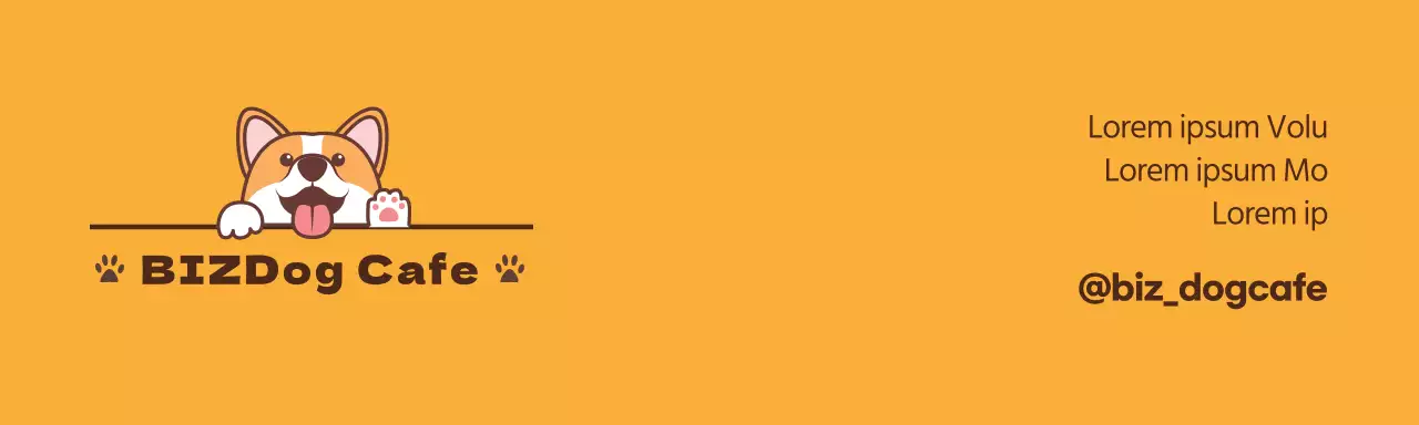 Orange Hund Cafe Produkt Header Tag