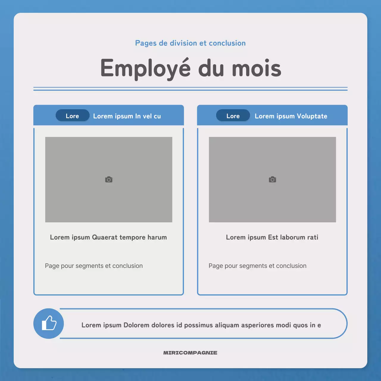 Une lettre simple en bleu et marine Lettre d'information