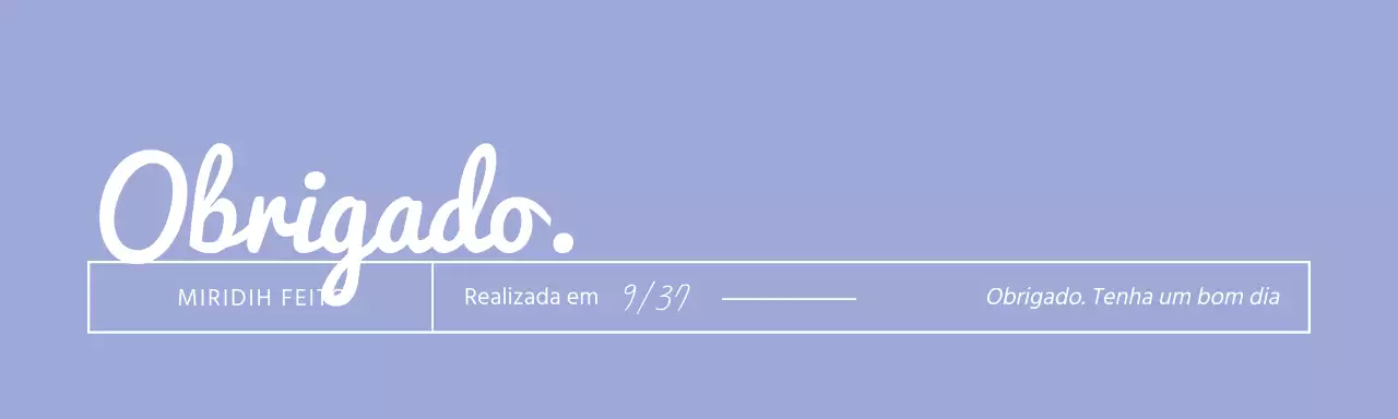 Tachas de cabeçalho de agradecimento com a marca do centro comercial Mauve