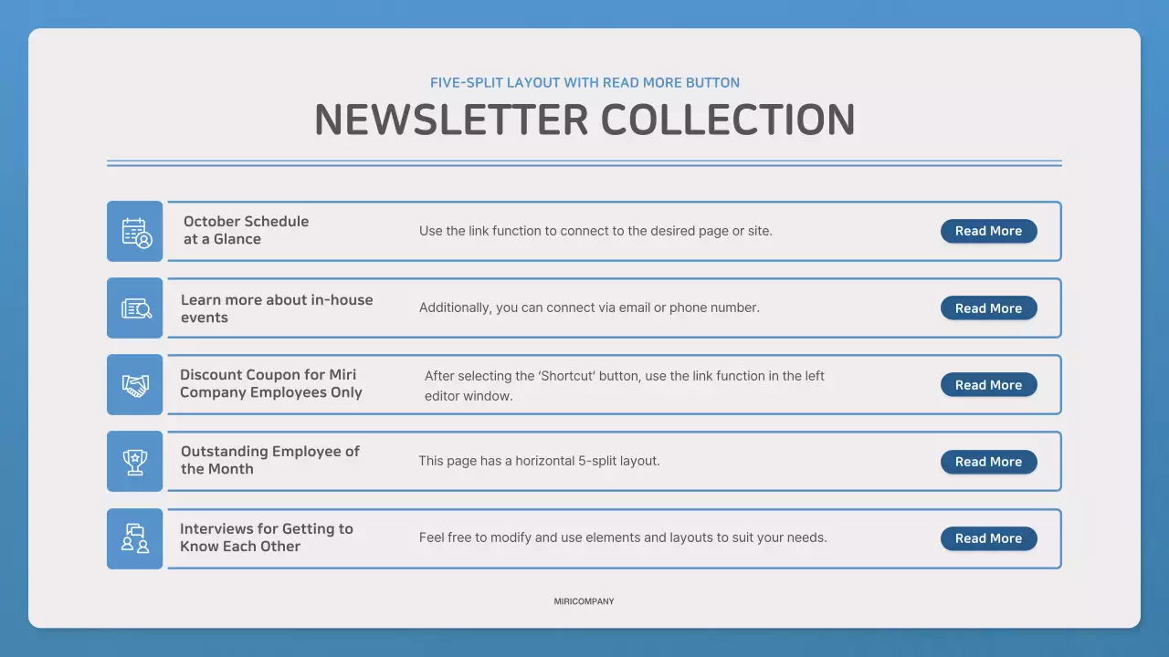 Bản tin giới thiệu của Công ty Blue Modern