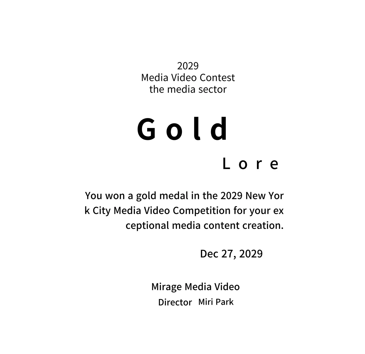 Plakat kemenangan untuk konsep daftar kompetisi yang rapi