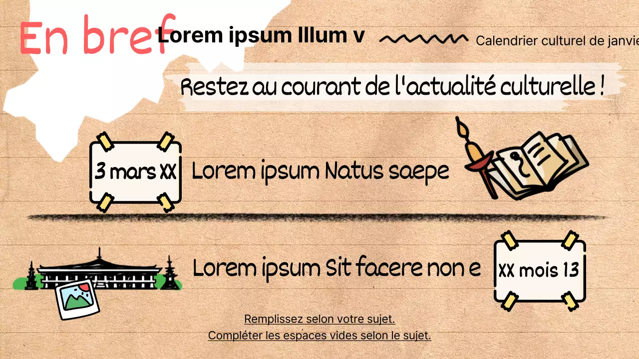 Un guide des quartiers branchés sur fond beige