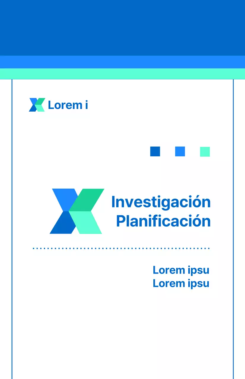 Azul Un concepto sencillo para una afiliación empresarial de confianza.