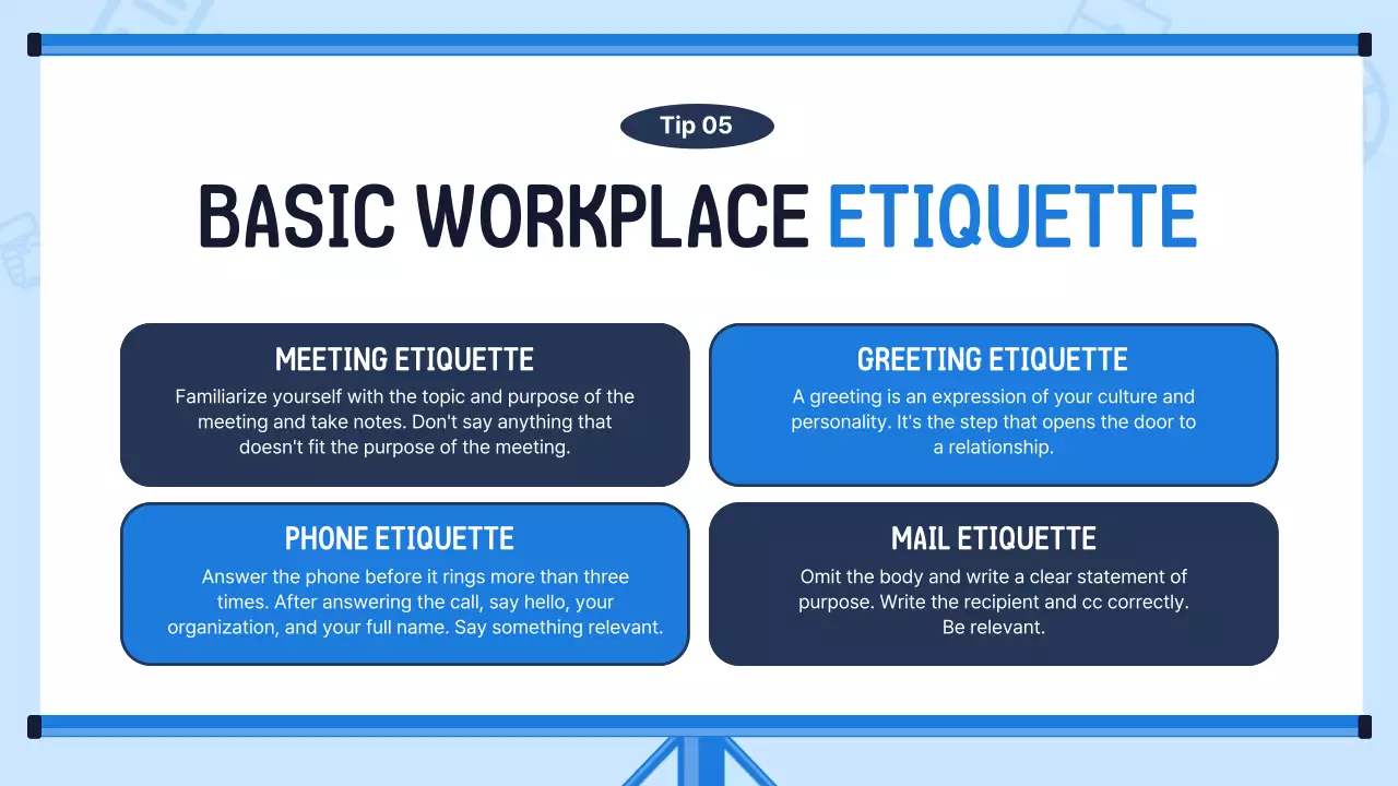 Blue Simple Office Guide Presentation