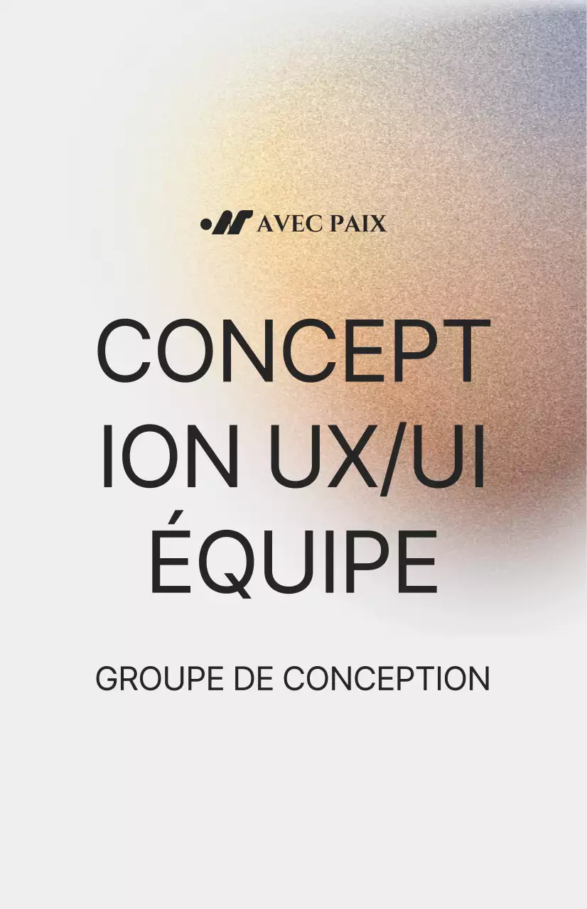 Introduction simple d'un département avec une illustration de bruit en couleur sur un fond blanc cassé