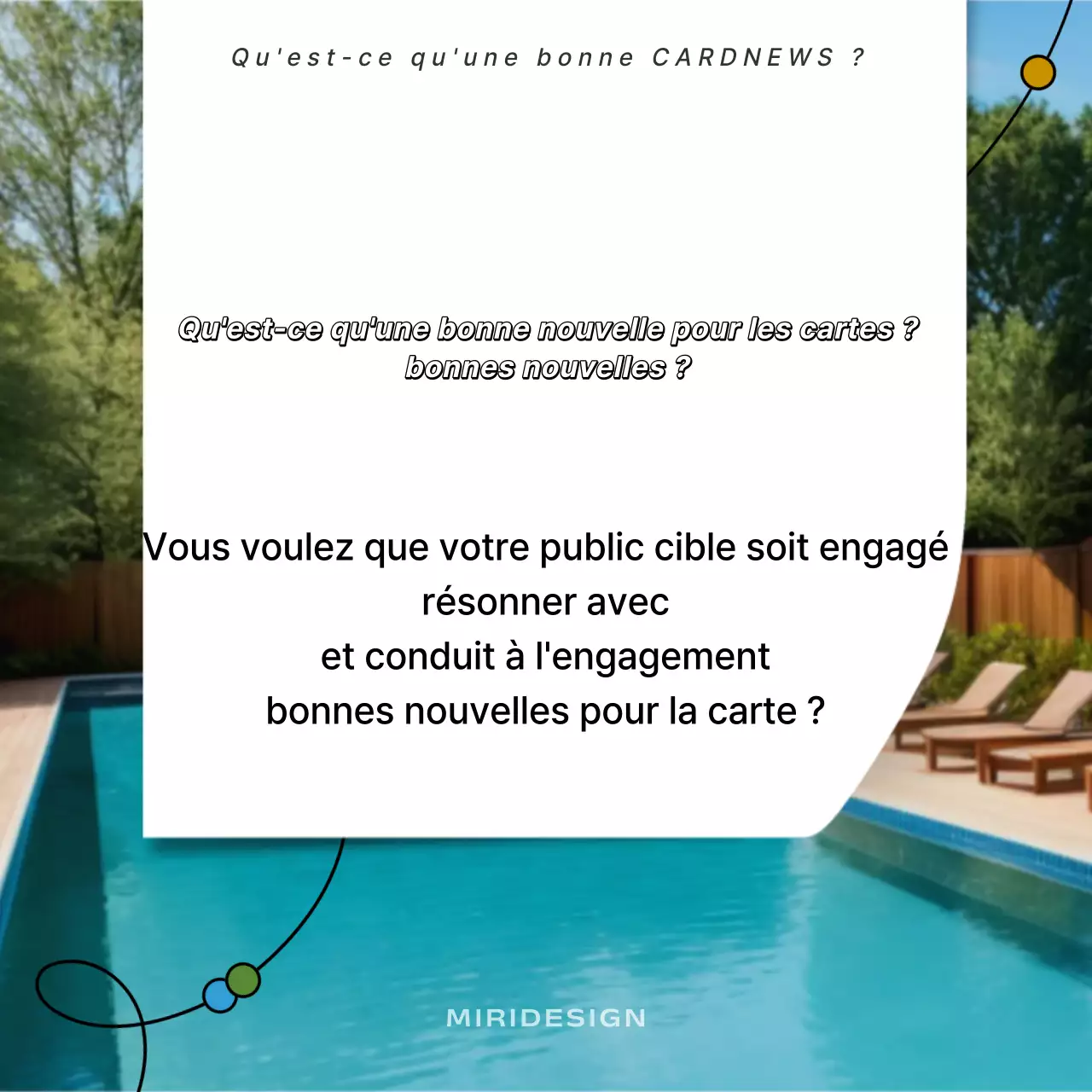 Un prospectus centré sur la photo avec une touche de bleu clair