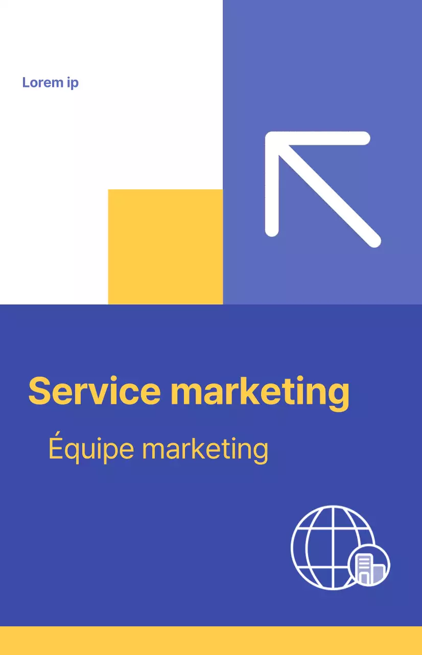 Présenter les départements de l'entreprise avec des concepts colorés et uniques