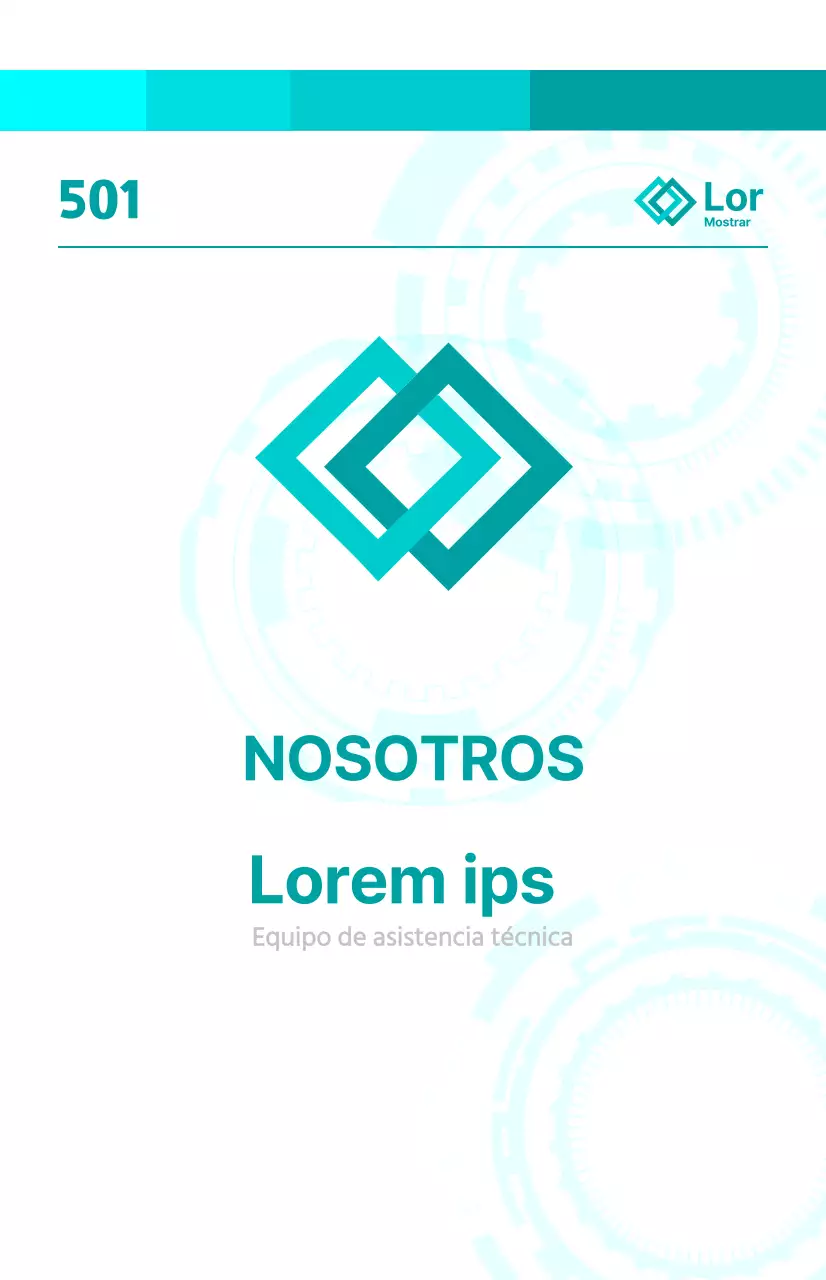 Anuncio brillante y conceptual de afiliación corporativa con gráficos mecánicos