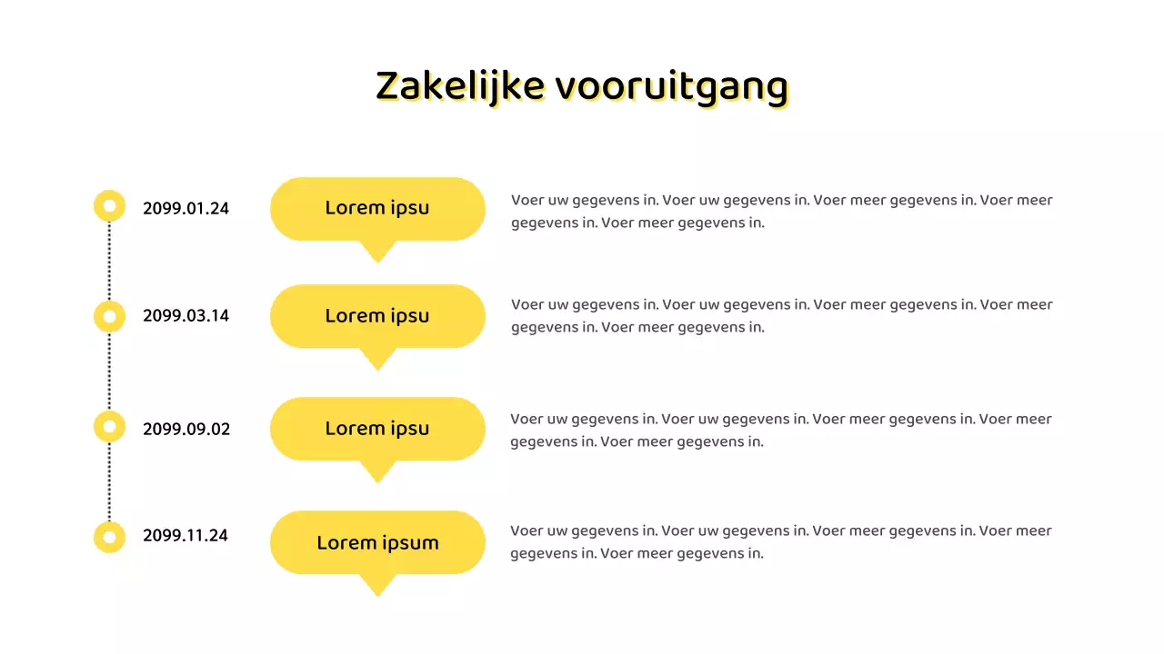 Eenvoudig IT-scorecardrapport met gele achtergrond