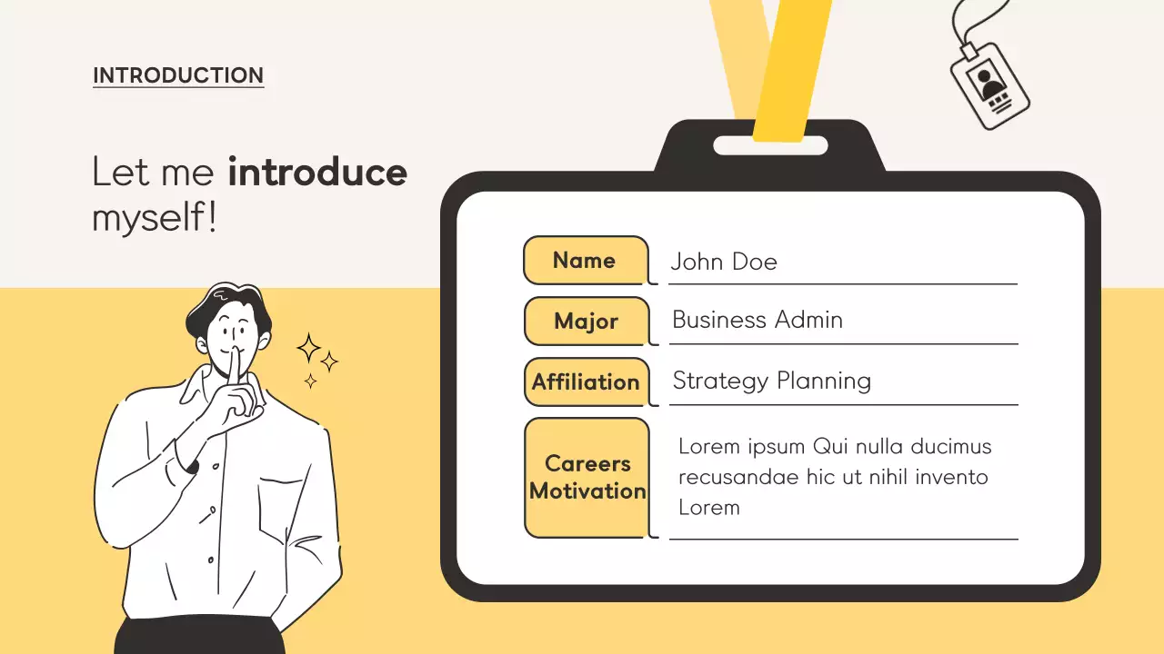 베이지 모던 직원 편지 프레젠테이션