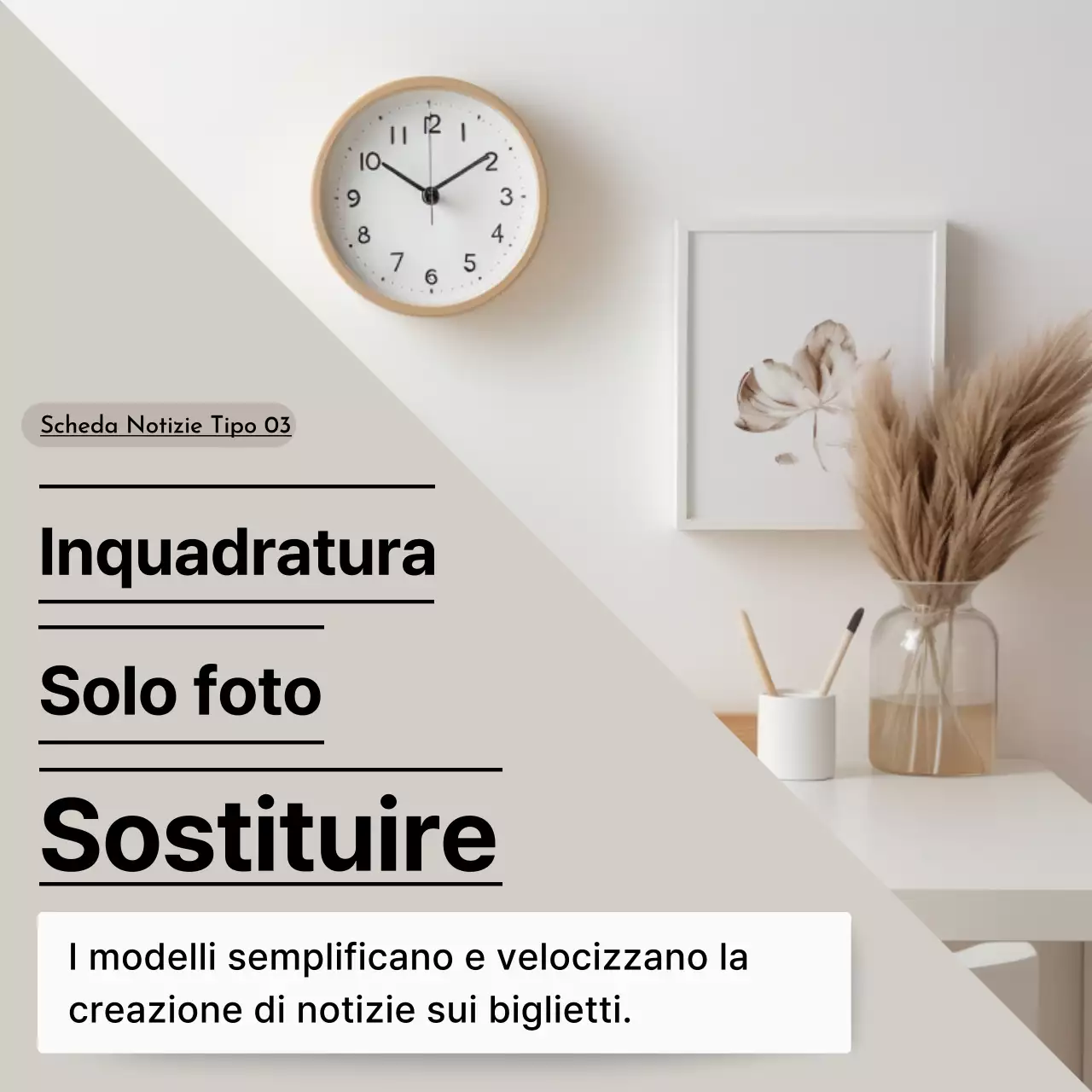 Semplice proposta di cornice per foto verde e bianca