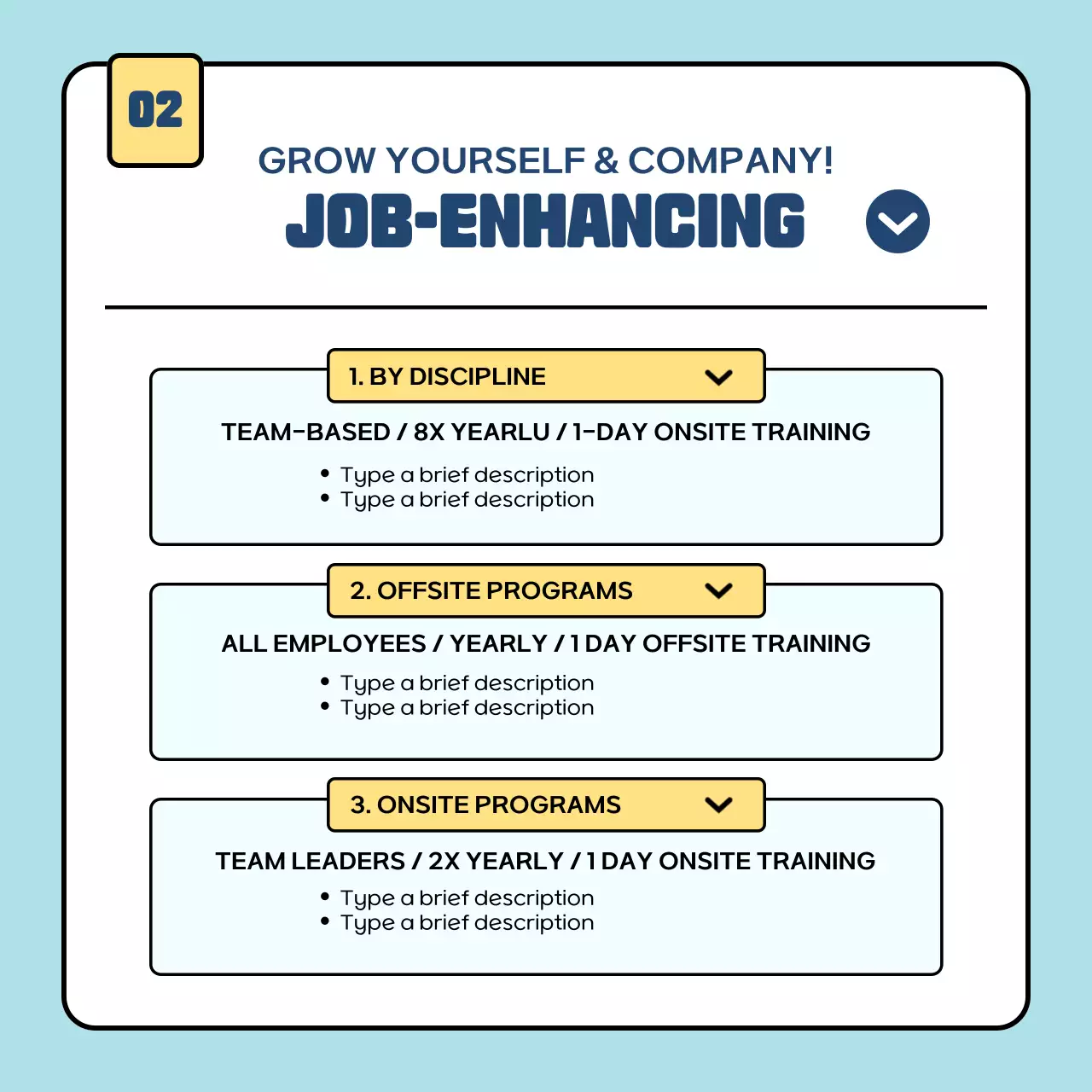 Blue Modern Training Promotion Instagram Carousel