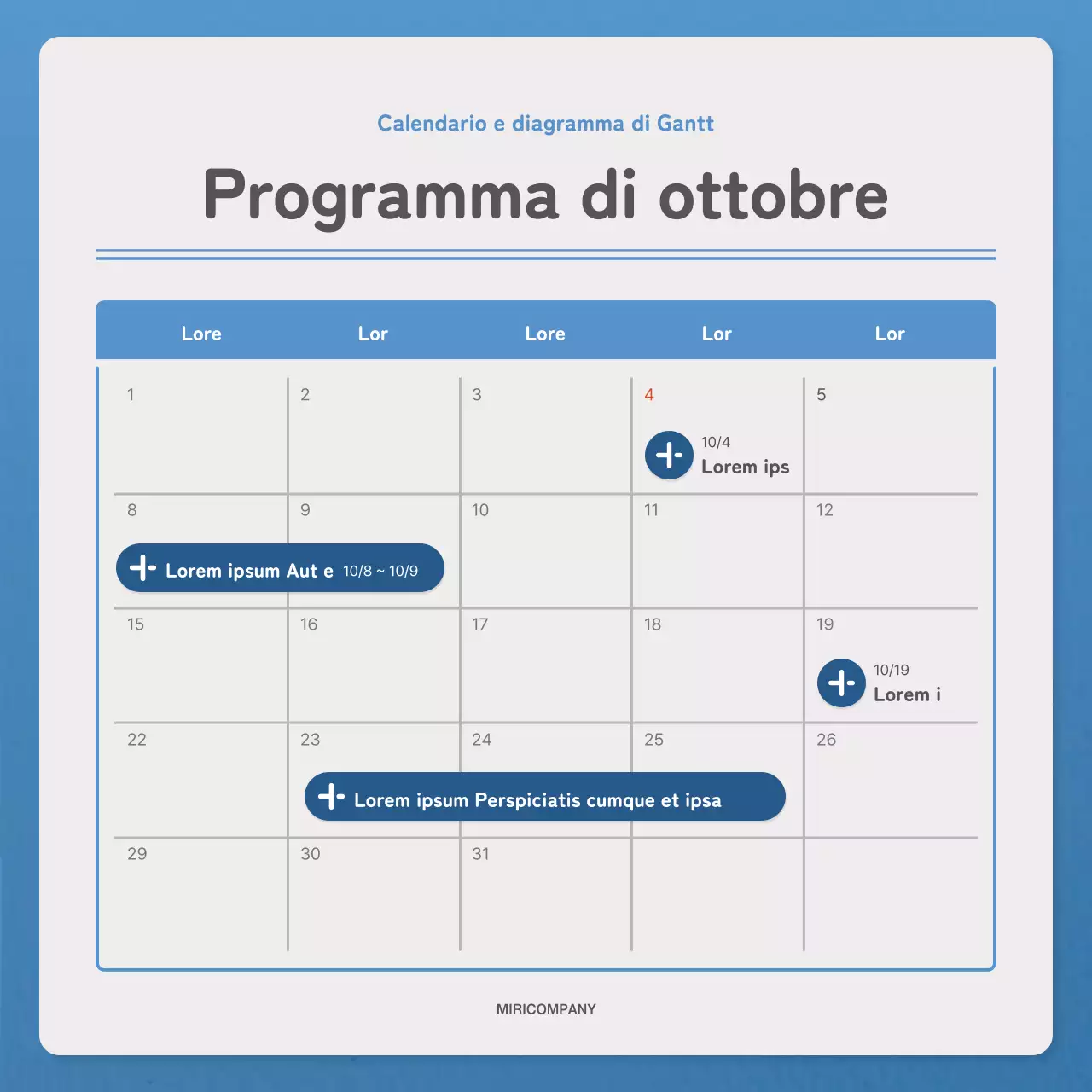 Una lettera semplice in blu e navy per la newsletter