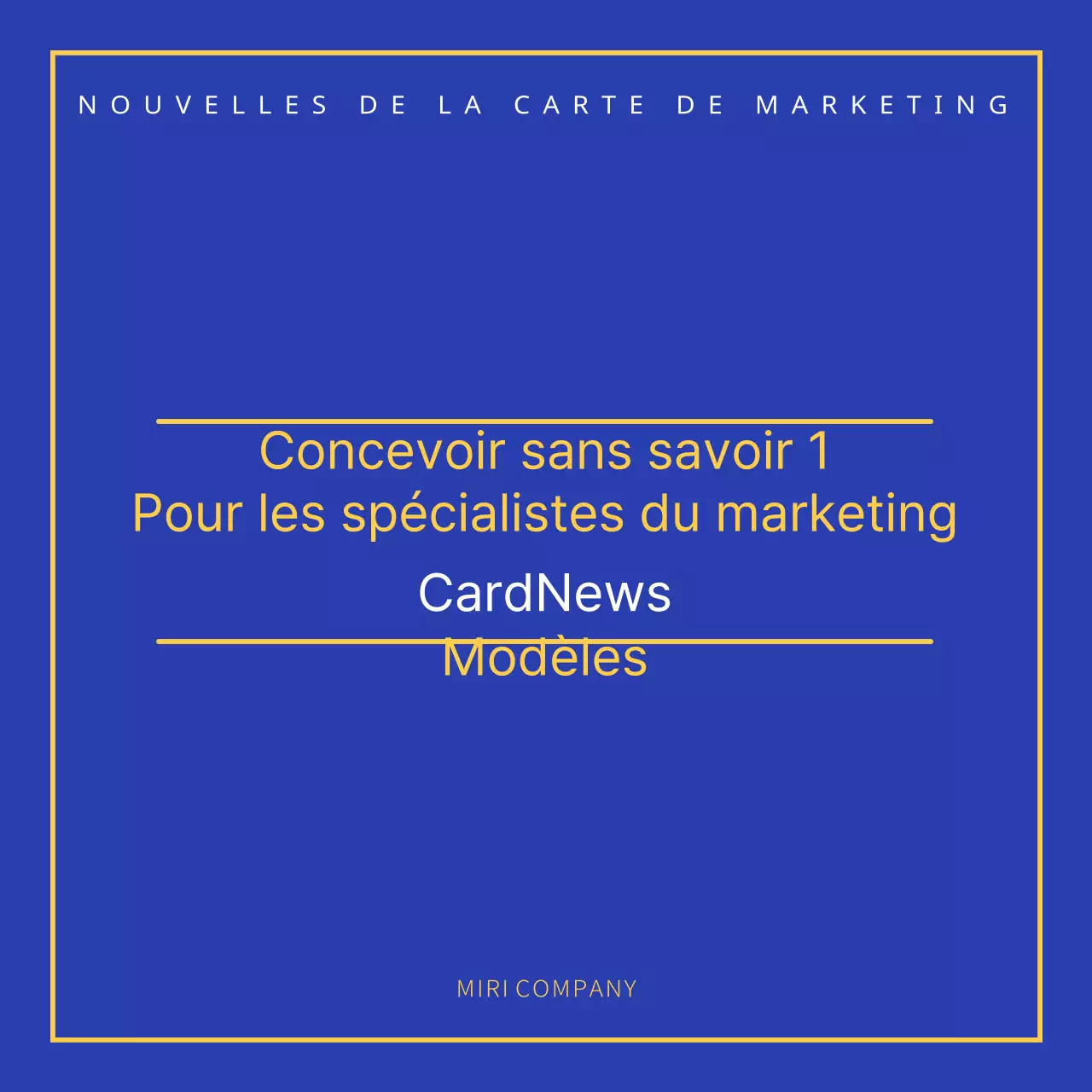 Un simple guide publicitaire bleu et jaune