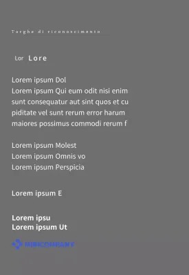 Una semplice targa bianca con il logo della vostra azienda