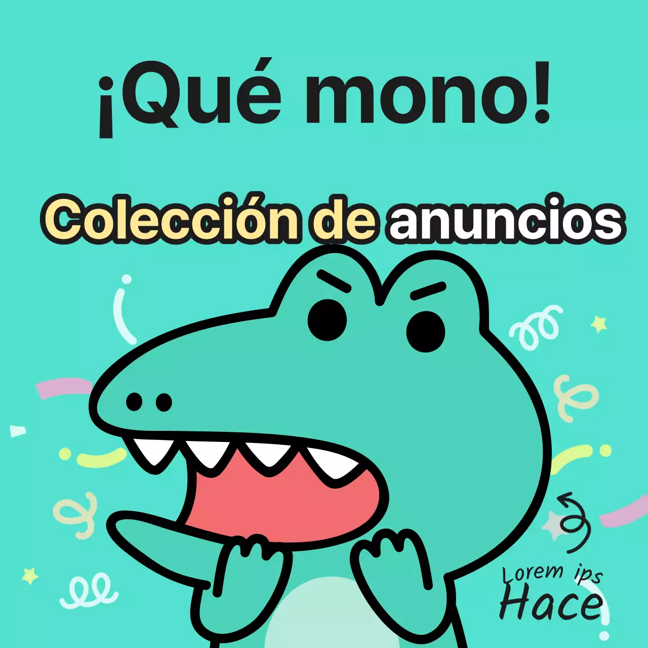 Anuncios de Argo, un personaje kitsch con fondo de menta