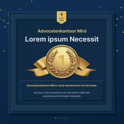 Blauw-gele luxeprijzen promoten