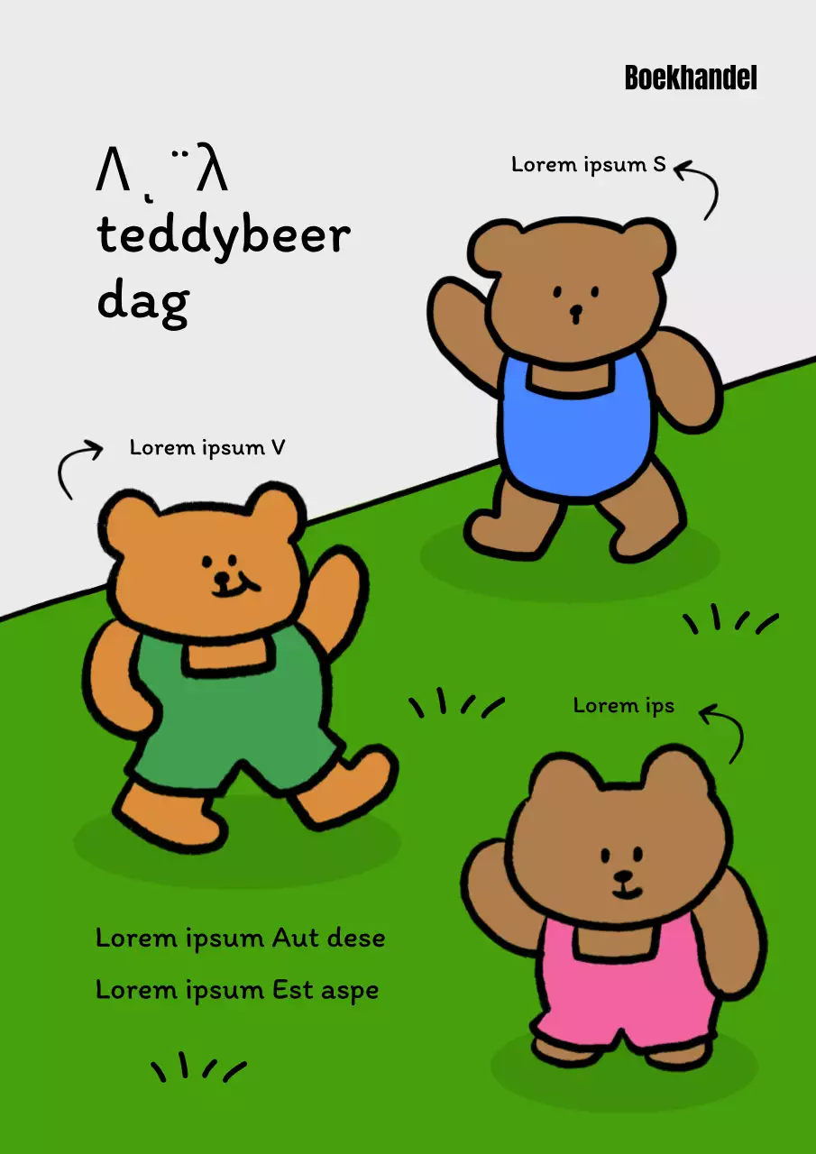 Kitscherige InstaToon hoes in groen en bruin