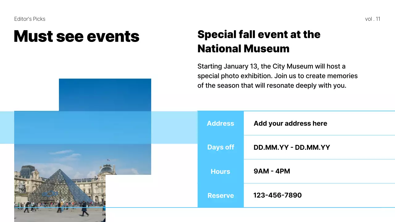 Blue Modern Culture Newsletter Presentation