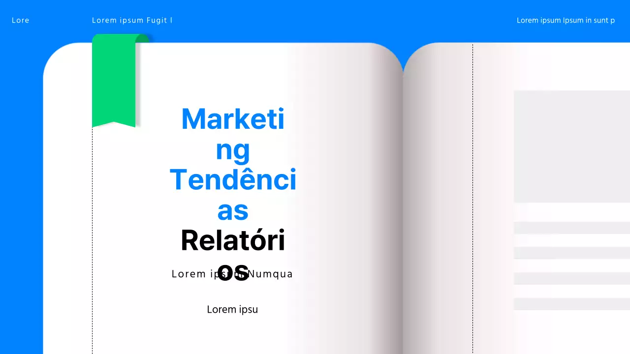Relatório de tendências de marketing Kitschy Generation MZ em azul e menta