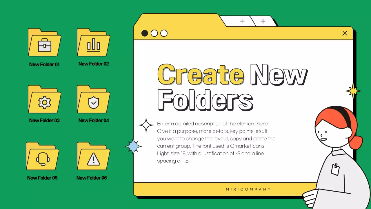 그린 미니멀 비즈니스 프레젠테이션