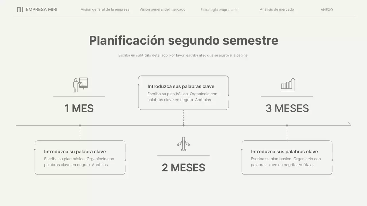 Informes comerciales sencillos en beige