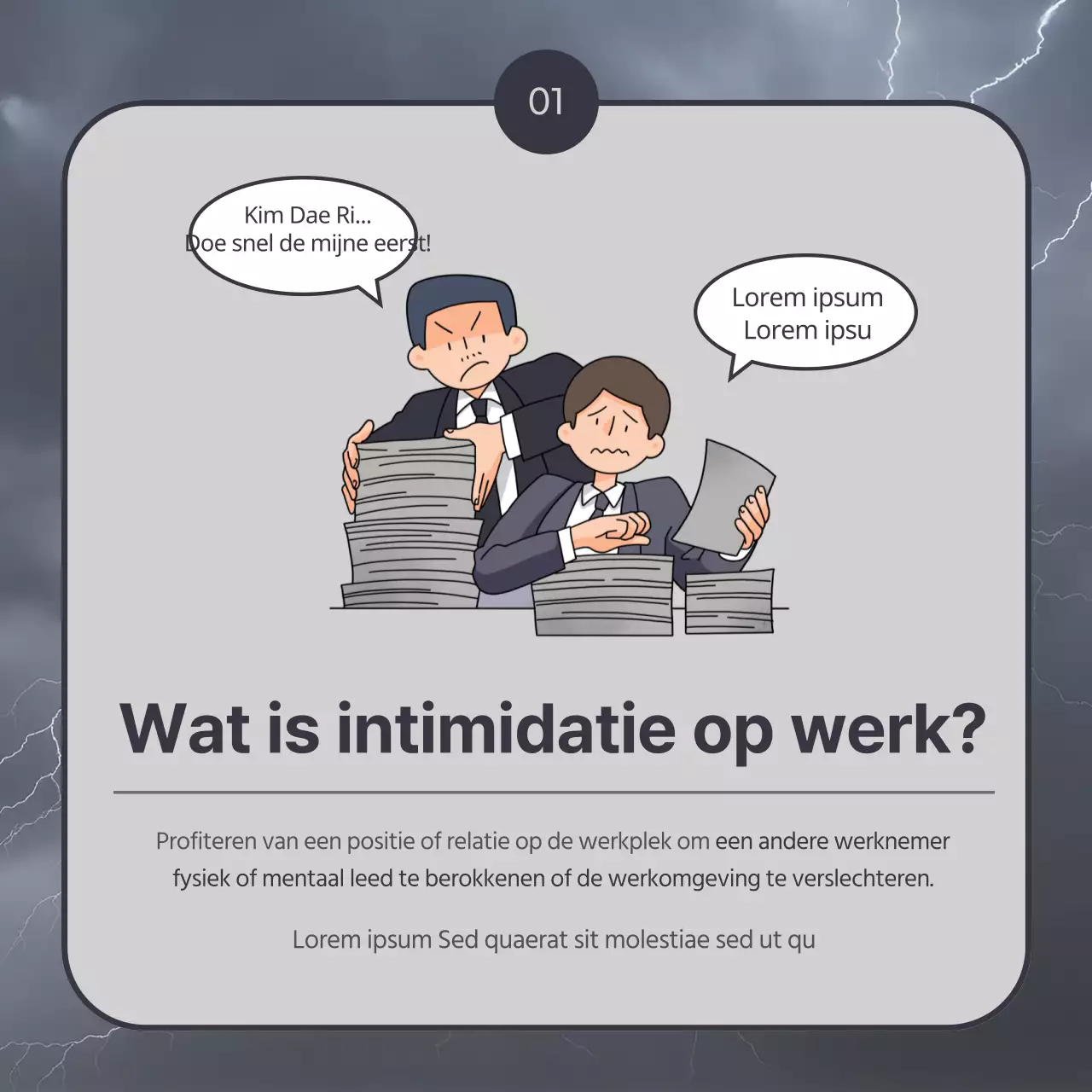 Een gids voor het melden van intimidatie op het werk in vintage navy en grey