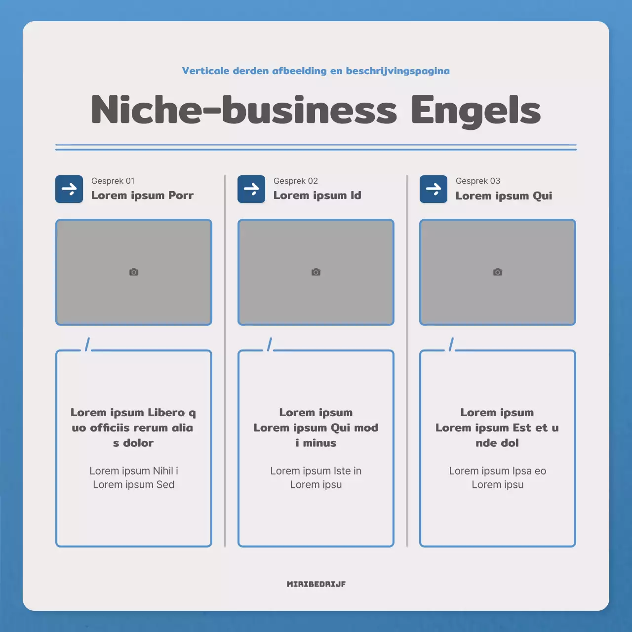 Een eenvoudige brief in blauw en marineblauw nieuwsbriefpost