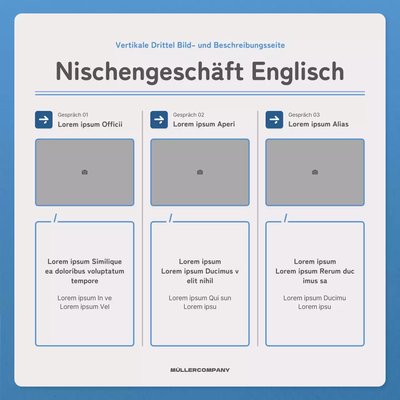 Ein einfacher Brief in blauer und marineblauer Newsletter-Post