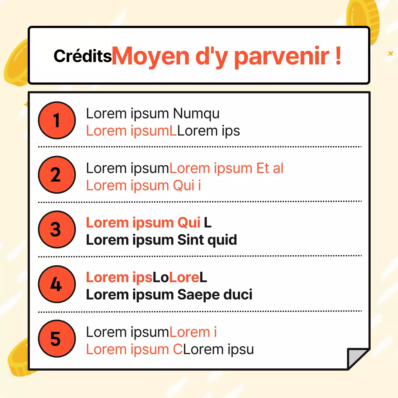 Publicité minimaliste jaune et rouge pour une carte de crédit destinée aux primo-accédants