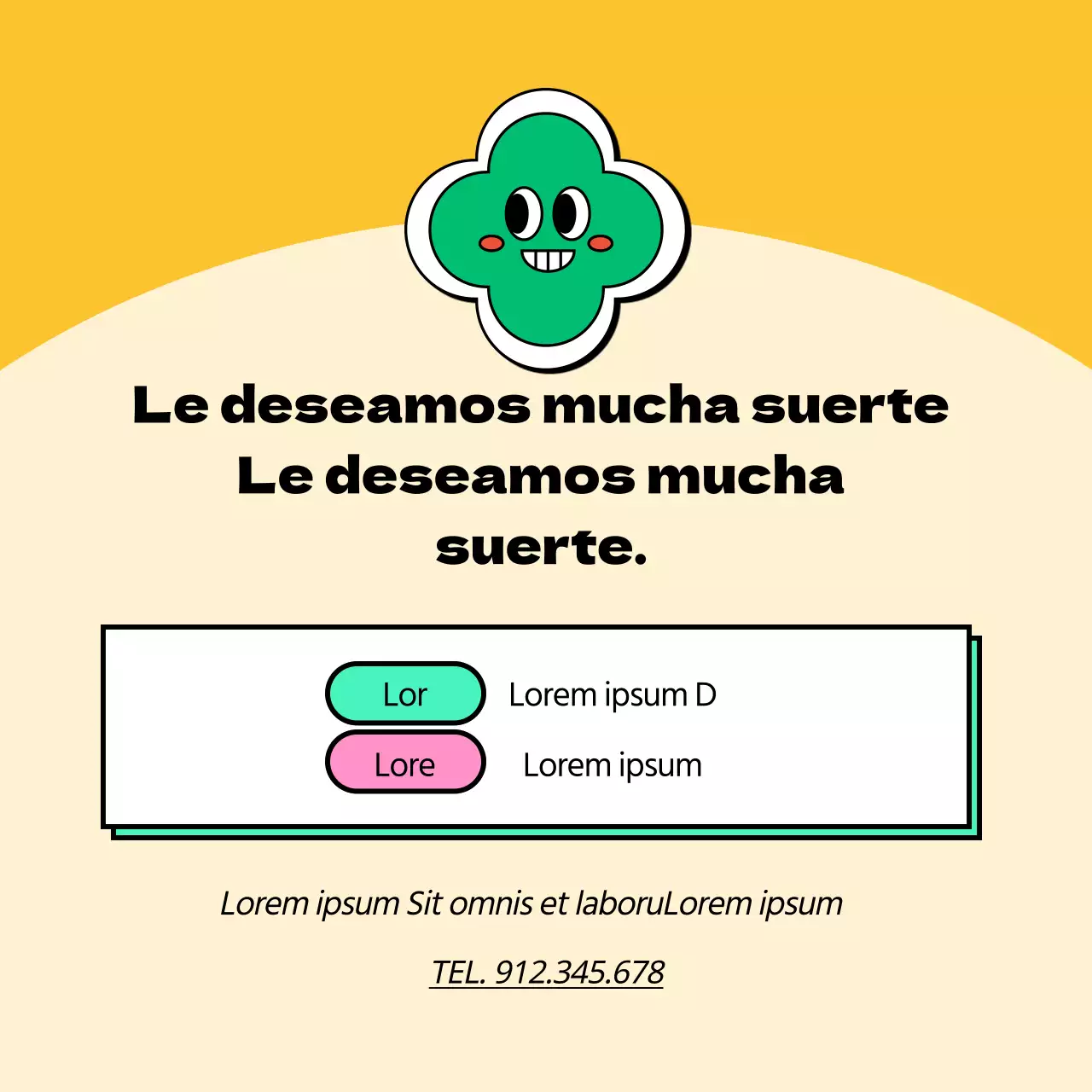 Sugerencias de regalos para la selectividad en estilo pop art en amarillo y verde