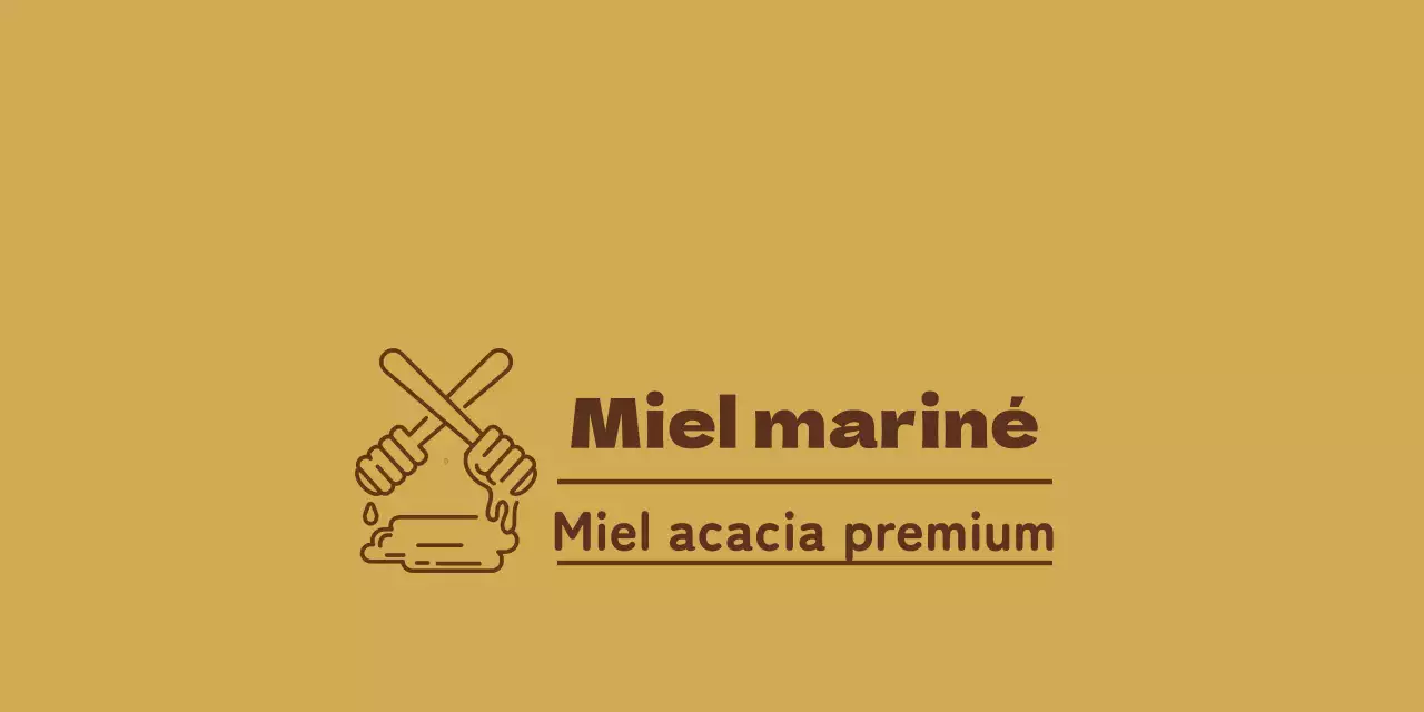 Conception d'un emballage pour un magasin de miel en or