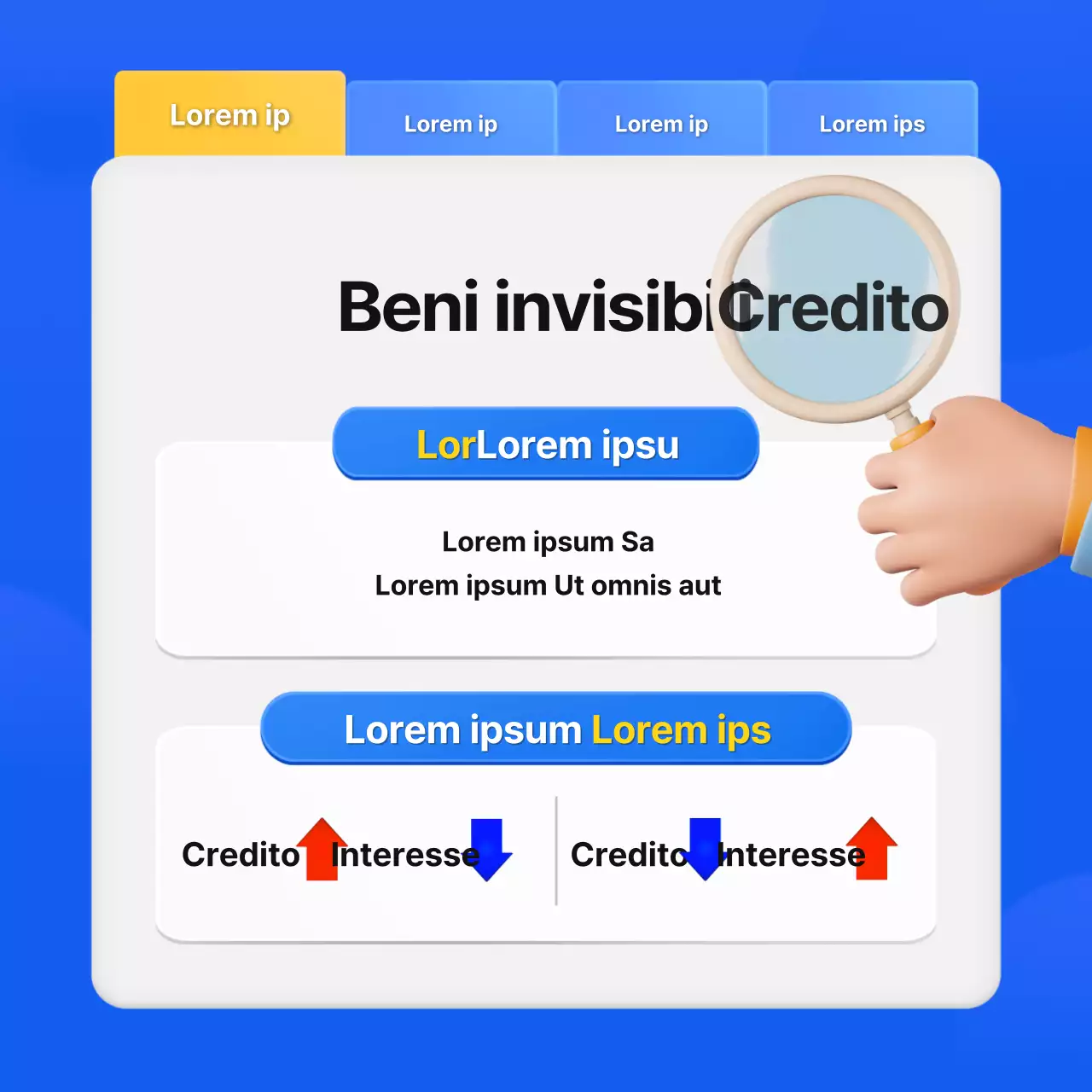 Promuovere la semplice applicazione fintech di gestione del credito di Blue