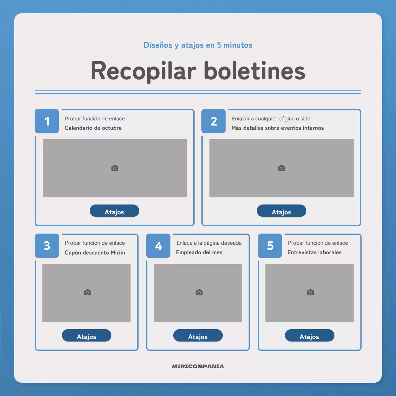 Una carta sencilla en azul y azul marino boletín correo