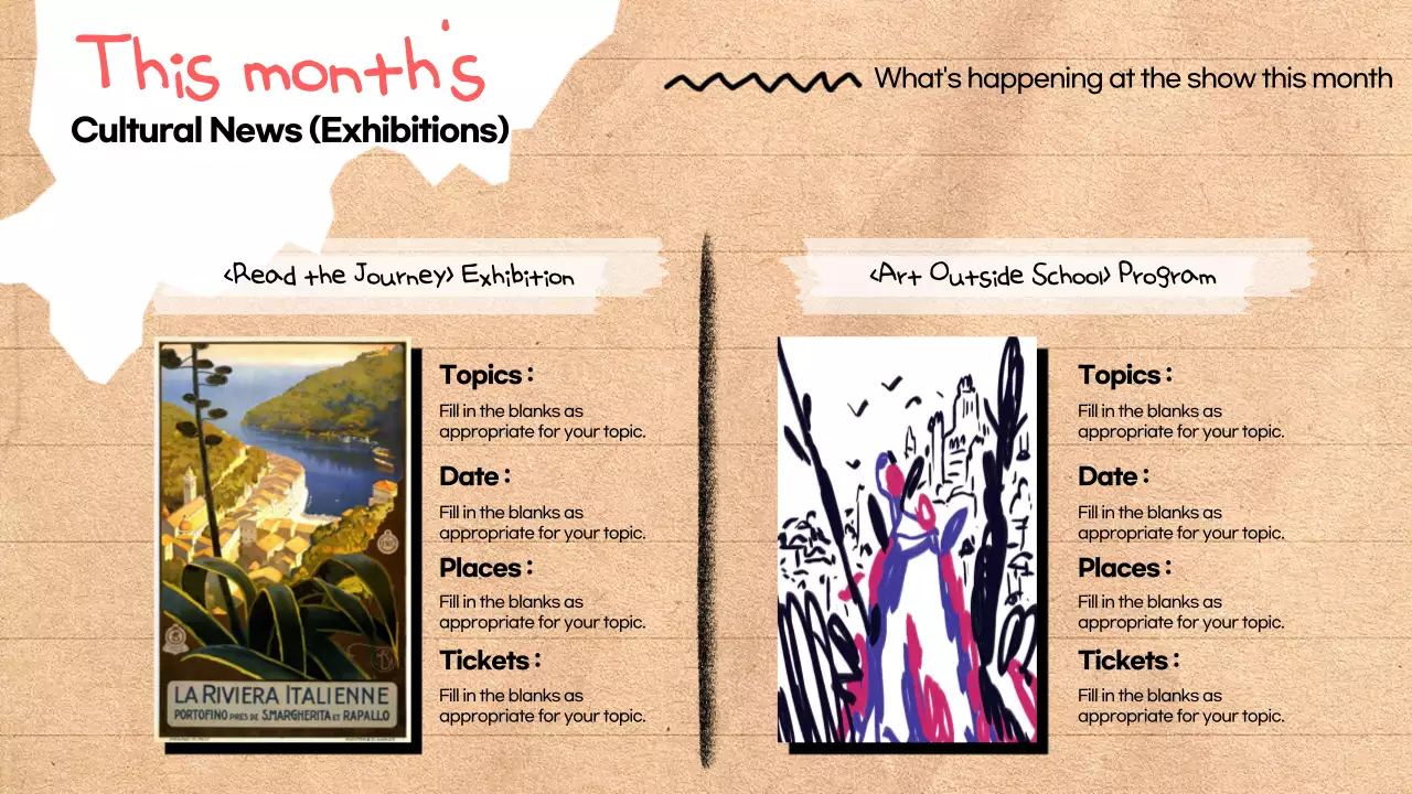 Beige Retro Tourism Newsletter Presentation