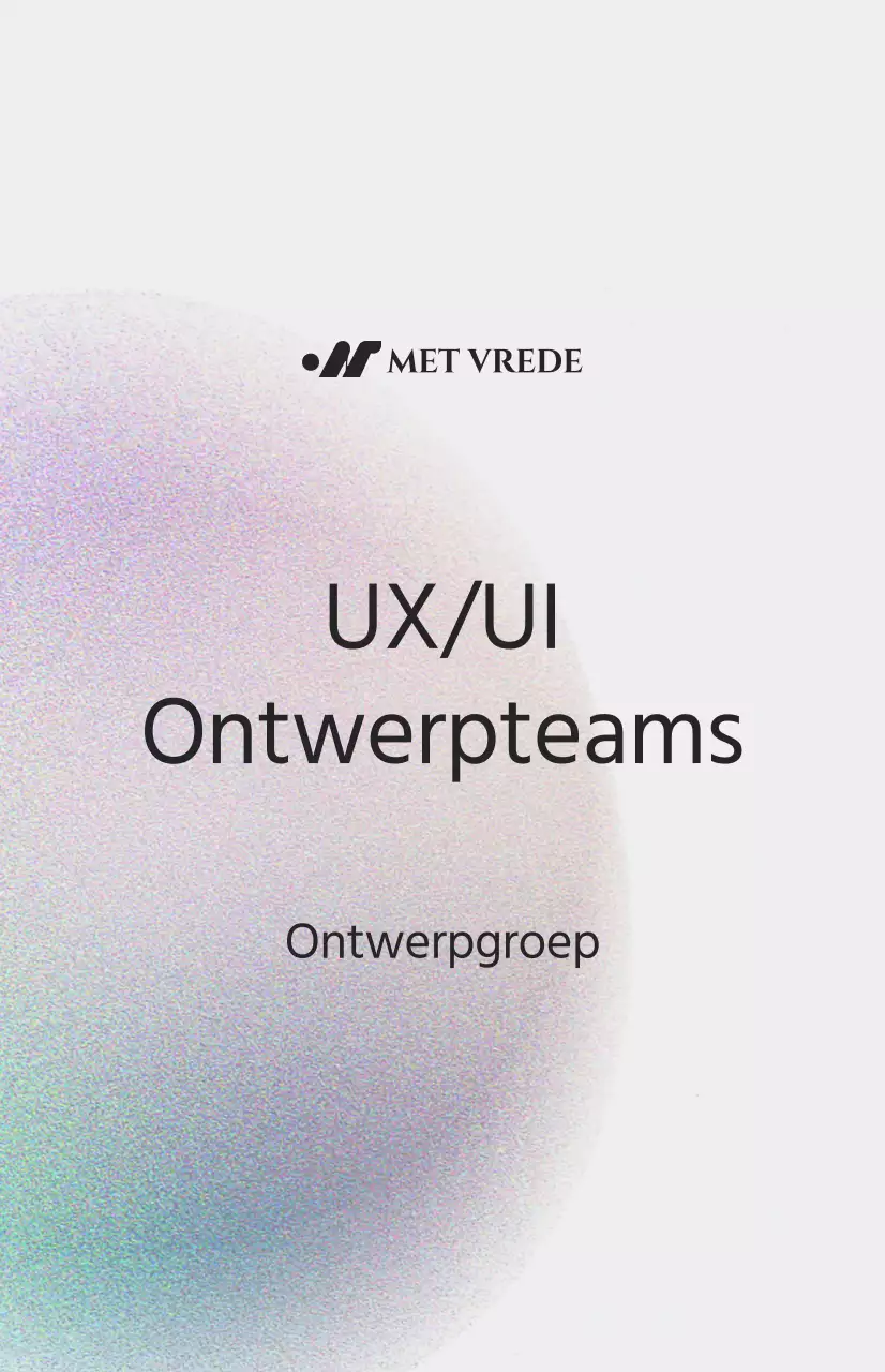 Eenvoudige afdelingsintroductie met kleurenruisillustratie op een gebroken witte achtergrond