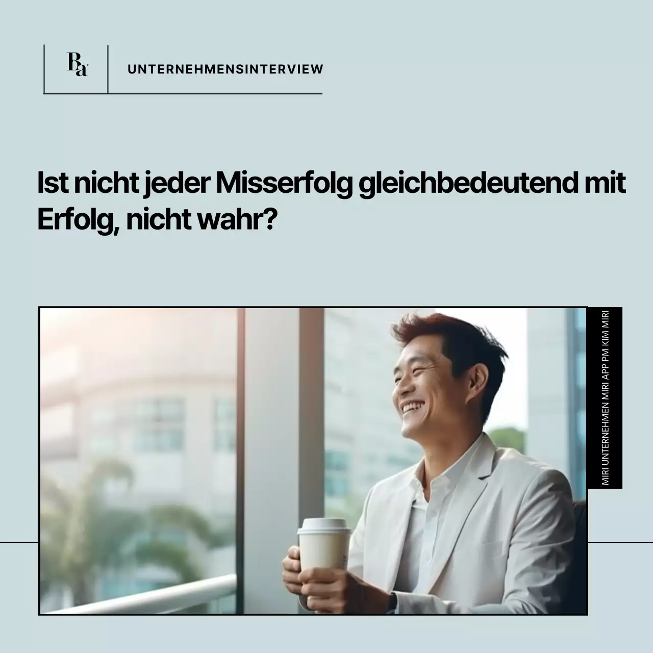 Ein einfaches Vorstellungsgespräch in Hellblau