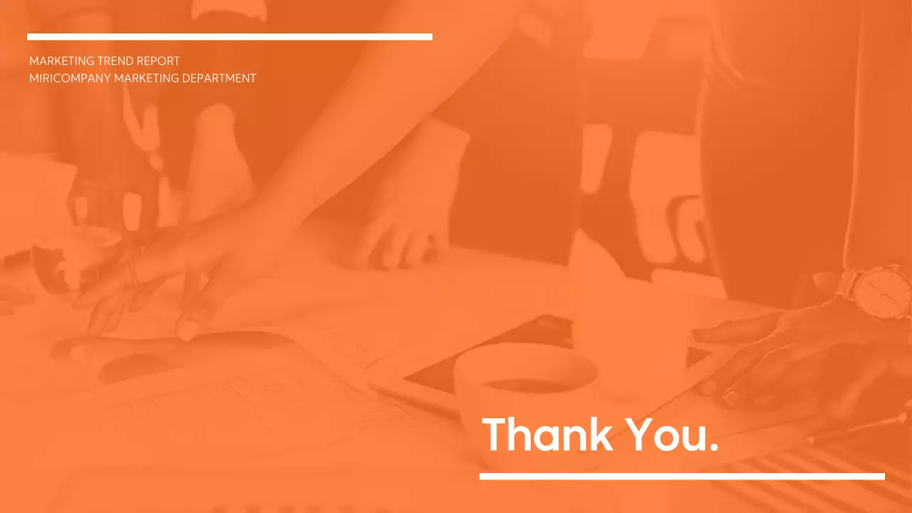 Orange Modern Marketing Report Presentation